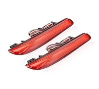 Dnhqknog Rear Bumper Reflector Light For JAZZ For Fit For CRZ For CRV For Insight For Hybrid LED Rear Bumper Reflector Light Fog Lamps Brake Stop Signal Lamp Accessories(2PCS Red Lens)