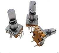 DNIEEEYBL Switch Encoder 5pcs Plum Handle 16.5mm 360 Rotary Coding EC11 Potentiometer with 5pin