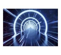 dnldliq 10x6.5ft Future Tunnel Backdrop Science Fiction Theme Space Interstellar Travel Time Tunnel Photography Background Club Party Space Time Tunnel Decor Banner Adult Kid Portrait Wallpaper