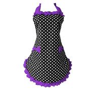 DNLKWGO Cute Aprons for Women with Pockets Bib Soft Chef Apron Cooking Housework Apron