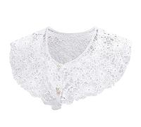 DNLKWGO Lace Fake Collar Mini Cape Dickey False Collar Detachable False Collar Blouse for Women Girls