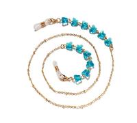 DNLKWGO Stylish Glasses Chain Crystal Eyewear Lanyard Butterfly Style Face Mask Holder Chain for Women Girls