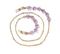 DNLKWGO Stylish Glasses Chain Crystal Eyewear Lanyard Butterfly Style Face Mask Holder Chain for Women Girls