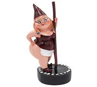 Dnoifne Pole Dancing Gnome Statue, Resin Garden Gnome Statues, Funny Outdoor Gnome Figure, Creative Garden Spring Decoration, Pole Dance Garden Gnome, Spring Garden Statue(6.7"/17 cm)