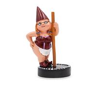 Dnoifne Pole Dancing Gnome Statue, Resin Garden Statues, Funny Outdoor Figure, Creative Spring Decoration, Dance Gnome, Lady Statue (Red)