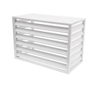 Dnowegas Plant Holder Cover for Air Conditioning Hidden Weatherproof Noise Cancelling Box Heat Pump White Flat Top - L110*W60*H80(2~3P)