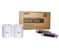 DNP DS40 6x8” / 15x20cm Ribbon and Paper Photo Media Set - 2 Rolls (200 Prints Per Roll)