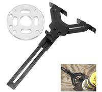 DNP618 All Steel Straight Edge Guide & DNP613 Router Sub Base Compatible With Porter-Cable 450 451, D-Ewalt 20V Compact Routers DCW600B, DWP611PK, DWP611