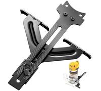 DNP618 Router Edge Guide for Fixed Base Compact Router Adjustable for Quick Attachment to Router Mounting Base