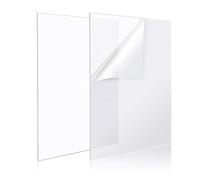 DNQ 1mm Clear Acrylic Sheet Plastic Panel - Cut to Any Size - Lightweight & Transparent Sheet - Laser Plastic Extrude - Strong & Durable Plastic Panel - Safer Than Glass (321mm x 321mm)