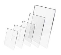 DNQ 3mm Crystal Clear Acrylic Perspex Plastic Sheet Panel Lightweight for Multipurpose Crafting, DIY, Picture Frame, Glass Painting Shed Windows (1, Transparent, A3 (420 x 297 mm))
