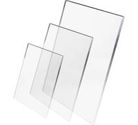 DNQ Crystal Clear Acrylic Perspex Plastic Sheet Panel 4mm Thickness Transparent for Multipurpose Crafting, DIY, Picture Frame, Painting, Shed Windows (1, 60 X 60 CM)