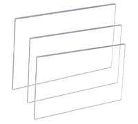 DNQ - Pack 5 Acrylic Sheet - 3mm Transparent Plastic Acrylic Panel - Plexiglass Sheets Board - Cut To Size - Laser Plastic Extrude Sheet - For Picture, DIY Crafts, Art Projects (Clear, 40cm x 40cm)
