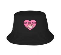 DNRASOK Eat The Rich Bucket Hat |-F-| Hat Man Trucker Cap Cap Woman Men's
