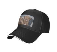 DNRASOK The Highlanders! Highland Hairy Cows, Heilan Scottish coo Art by Award-Winning UK Artist Sam Fenner Baseball Cap