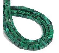 DNSBOND - 4 6 8mm Natural Square Beads Jasper Opal Jade Crystal Rose Quartz Loose Beads for DIY Bracelet Making 15 inch 4mm 92 Beads,