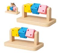 DNTHYRIN 2Pcs Hamster Chew,Hamster Boredom Breaker, Engaging Pet Activity Cube for Teeth Maintenance and Mental Stimulation