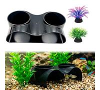 DNTHYRIN 3PCS Aquarium Cave Fish Tank Decorations, Cave with Two Entrances for Small Aquatic Pets, Ideal Fish Cave for Home Aquarium Decoration