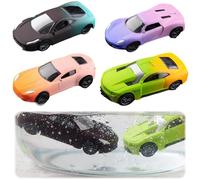 DNTHYRIN 4Pcs Colour Changing Cars, Mini Car Racing Car Playset, Water Activated Colour Changing