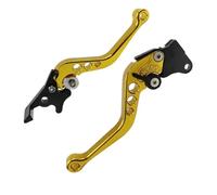 DNTODEVB Clutch and Brake Lever Set 2pcs Motorcycle Handlebar Aluminum Alloy Motorbike Handles Rust-Proof Adjustable Handle Clutch Levers Brakes