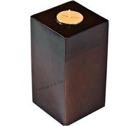 DnU Avenue Elegant Wooden Tealight Urn - Perfect for Memorial Services or as a Home Decor Piece Keepsake Tealight Urns for Human Ashes (Medium)