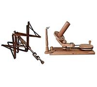 DnU Avenue Handcrafted Wooden Yarn Winder and Swift Easily Wind Skeins into Center-Pull Balls for Knitting and Crocheting, Swift, Yarn, Wool and String Holder (Winder & Umbrella Swift)