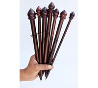 DnU Avenue Yarn Knitting Needles Rosewood & Maple Crafted for Arthritic Hands, Superior Quality, Wood Needles, Buffed Wax Finish, Soft Grip, Stitching Accessories, Brown (Rosewood D2, Set of 13)