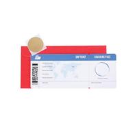 DNVB SHOP Scratch Card Reveal - Pack of Personalised Scratch Card with Fake Boarding Pass, Envelop & Scratch Sticker, Surprise Reveal Golden Ticket Scratch Off Boarding Pass, (BLUE)