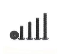DNVGJUP Lfang-Socket Cap Screws M2 M2.5 M3 M4 M5 M6 M8 304 Stainless Steel Black Ultra Thin Super Low Flat Wafer Head Screw, Durable and Corrosion Resistant(Black colour,M3x8 50pcs)