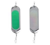 Dnyta 2 Pcs Fishing Flashers, Reflective Bait Flashers - the Ultimate Weapon for Deep Water Salmon Hunting, for Trolling Lure Tackle Salmon Fish outdoor