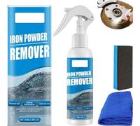 Dnyun Multi-functional Quick-Acting Rust Removal Spray, Iron Powder Remover Car Rust Removal Spray, Car Iron Particle Remover, Auto Rust Proof & Cleaning Kit, With Sponge & Towel (1set)