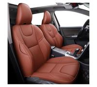 DNZOGW Car Seat Cover For Volvo For XC60 2011-2017 For V60 2012-2015 For S60 2011-2013 Auto Accessories Funda Asiento Coche Car Seat Cover Sets(Brown Style A)