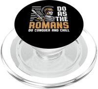 Do As the Romans Do Conquer and Chill Roman Empire PopSockets PopGrip for MagSafe