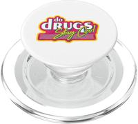 Do Drugs Stay Cool - Retro Vaporwave Parody Design PopSockets PopGrip for MagSafe