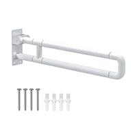Do-Electr 30Inch Foldable Wall Mounted Safety Support Rail, Grab Bar for Bathroom,Non-Slip Toilet Handles, Glows at Night,Flip Up Toilet - Rails for Elderly for Wall,Load Capacity of 300~350kg