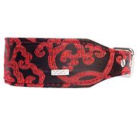 DO&G Oriental Silks Unique Dragon Style Leather and Dog Collar