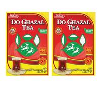 Do Ghazal Pure Ceylon Tea Pack of 2 (500g) - Finest FBOPF Grade Black Loose Leaf Tea - Robust & Malty with Golden Tips - 100% Authentic Sri Lankan Tea - Rich Aroma in Durable BPA-Free Box