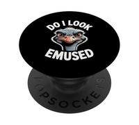 Do I Look Amused Funny Emu Animal Lover PopSockets Adhesive PopGrip