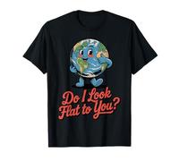 Do I Look Flat to You Funny Retro Round Earth Science Women T-Shirt