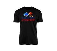 Do I Look Like I Need Your Power T-Shirt Top Tee Retro Game Red Echidna Spikes Classic Chaos Emeralds Clan Film TV Comic Book Console Anime Gifts Present (Black, 2XL)