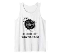 Do I Look Like I'm On The Clock Funny Sarcastic Saying Tank Top