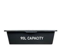 DO IT AT HOME 90L (23.7 Gal) Large Dog Bath Tub with Drainage Tap - Heavy Duty Portable Pet Washing Station & Grooming Basin for Cleaning Medium to Large Dogs, Cats & Puppies