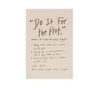 Do It For The Plot Canvas Poster Bedroom Decor Landscape Office Room Decor Gift 12" L X 18" W