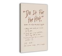 Do It For The Plot Canvas Poster Bedroom Decor Landscape Office Room Decor Gift 20" L X 30" W