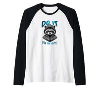 Do It for the Plot Meme Raccoon Raglan Baseball Tee