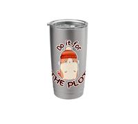 Do It for The Plot Supportive Meme Cat Stainless Steel Insulated Tumbler