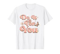 Do It for You Retro Floral Typography Graphic Value Graphic T-Shirt, Men, White, L