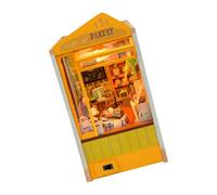 Do It Yourself Bakery Shop Dollhouses LED Light Up Bakery Fun Crafting Model Miniature Creative Dollhouses
