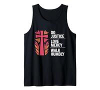 Do Justice, Love, Mercy, Walk Humble, Bible, Micah 6:8 Tank Top