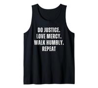Do Justice Love Mercy Walk Humbly Repeat Vintage Tank Top
